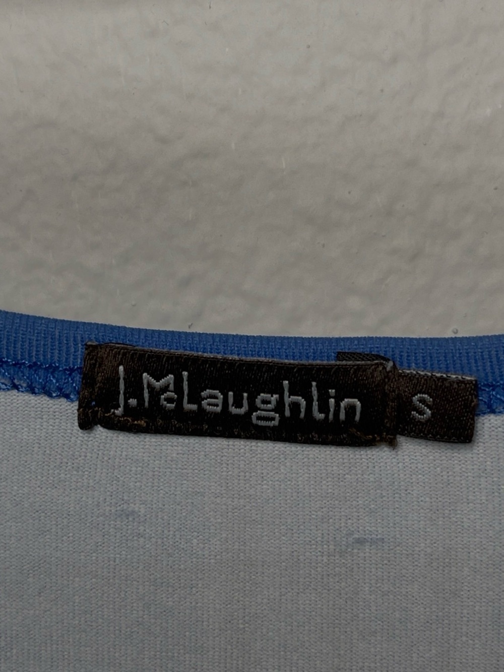 J.McLaughlin Blue Medallion Catalina Cloth 3/4 Sleeve Top Size S - Picture 5 of 7
